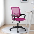 thumbnail image 7 of CL.HPAHKL Mesh Office Chair with Wheels, Adjustable Ergonomic Computer Desk Chair with Lumbar Support & Armrest, Comfortable Swivel Rolling Chair for Home Office Work Study, 2 Pack, Pink, 7 of 7