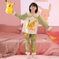 thumbnail image 1 of Pijama con cuello de muñeca Kawaii Sanrio para niña, ropa de dormir de algodón con bonito dibujo animado de Hello Kitty, Cinnamoroll Kuromi, regalo de Anime, 1 of 4