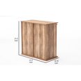thumbnail image 5 of Benjara Rustic Wine Cabinet with Barn Door and 2 Drawers, Natural, 5 of 5