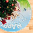 thumbnail image 5 of Coolnut Easter Tree Skirt Home Decoration Large Round Bunny Christmas Tree Skirt for Holiday Party Home Christmas Day Ornaments,35.4", 5 of 6