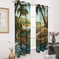 thumbnail image 2 of Jurassic Dinosaur Window Curtain Panels Grommet Blackout Curtains Blackout Curtains for Living Room, 2 of 7