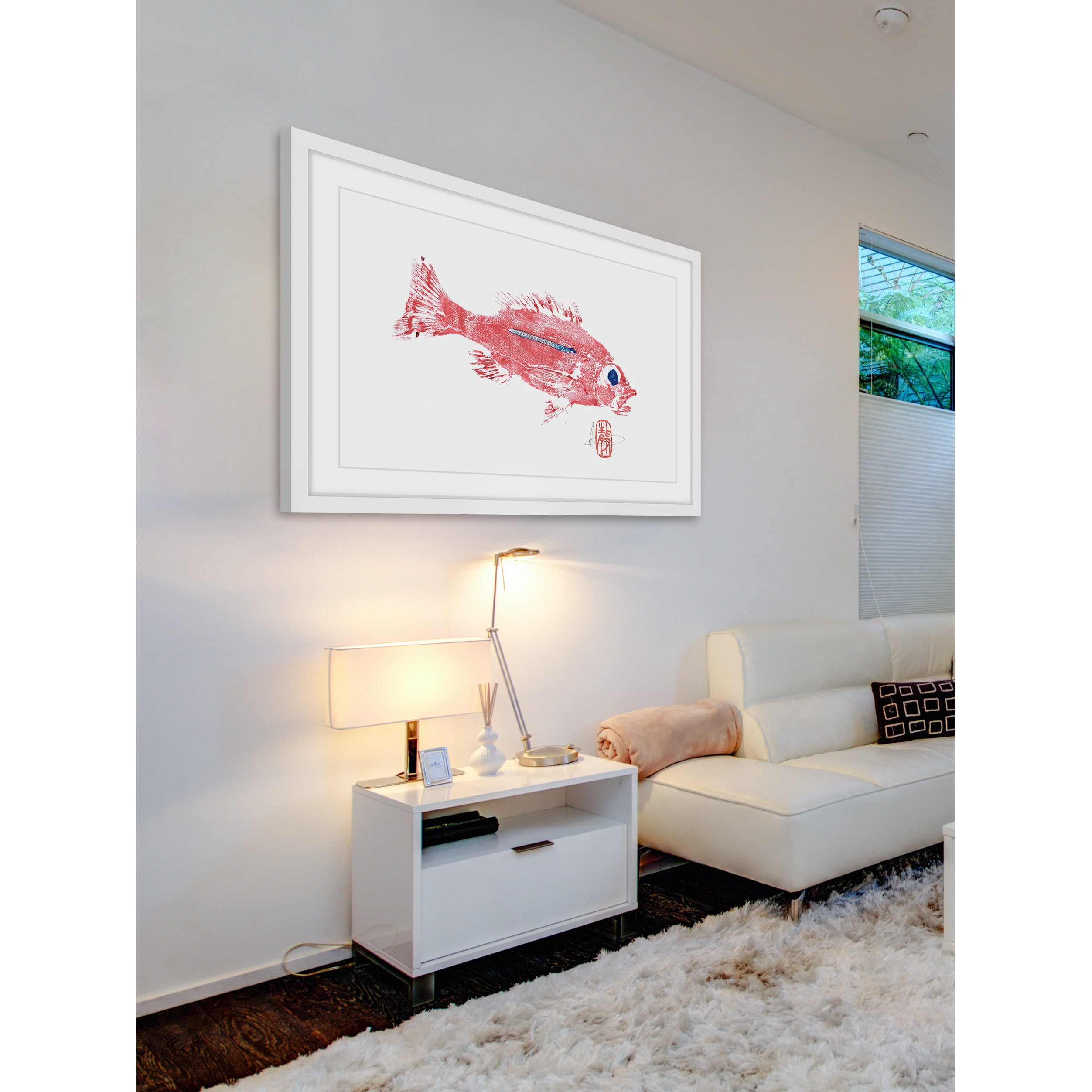 "Rose Snapper" Framed Painting Print