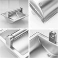 thumbnail image 2 of Soporte de papel higiénico empotrado de níquel cepillado en la pared, soporte para rollos de papel higiénico de metal Mega Roll para baño Tp colgador de almacenamiento en gabinete para espacios, 2 of 4
