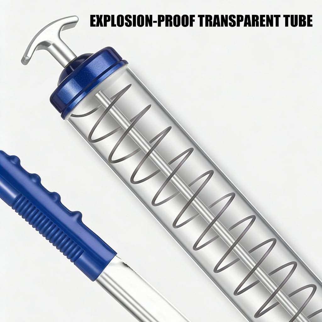 High Pressure Manual Grease Injector With Clear Tube For Construction Equipment