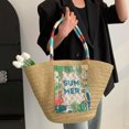 thumbnail image 4 of Bolsa de playa de verano, de hombro informal para mujer, portátil Simple para viajes (estilo 3) Likrtyny Para Estrenar, 4 of 8