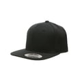 thumbnail image 1 of Yupoong Pro-Style Wool Blend Snap Back Blank Hat Baseball Cap 6098M - Black, 1 of 1