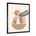 thumbnail image 2 of Designart 'Abstract Moon and Sun In Mountains II' Modern Framed Art Print, 2 of 4
