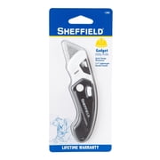 Sheffield Folding Lock Back Utility Knife, 5.25 inch, Black