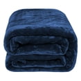 thumbnail image 6 of Soft Blanket Solid Color Coral Fleece Plush Microfiber Blanket, 6 of 7
