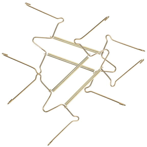 2pcs Heavy Duty Stainless Steel Spring Hooks Decorative Plate Display Hangers Wall Mounts for Home Kitchen