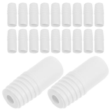 Worgeous 20pcs Mop Pole Threaded Tip Mop Handle Accessory Broom Pole End Tip Replacement Mop Handle Rod Tip Broom Handle Threaded End