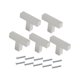 thumbnail image 4 of Paquete de 5 manijas de gabinete para muebles, tiradores de acero inoxidable para cocina y baño Plata, 4 of 9