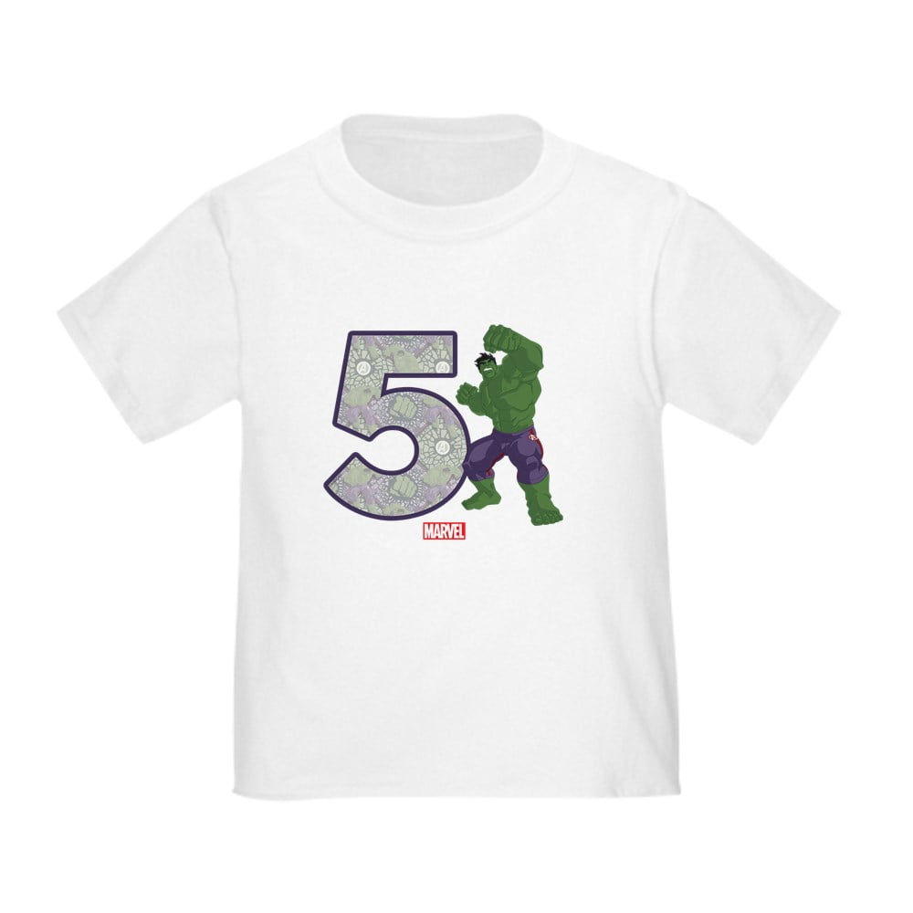 Hulk Birthday Age 5 Toddler T Shirt 