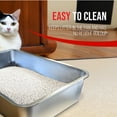 thumbnail image 4 of iPrimio Ultimate Stainless Steel XL Cat Litter Box - XL Litter Box for Big Cats - Large Cat Litter Box - Never Absorbs Odor, Stains, or Rusts - Easy Cleaning Litterbox Designed by Cat Owners (1 Pan), 4 of 7
