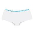 thumbnail image 4 of WEIWEN Seamless Underwear for Women High Waisted Bikini Panties for Women Breathable Valentines Day Full Coverage Hipster Briefs Womens Boyshorts Underwear White, XL, 4 of 4