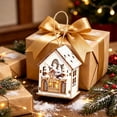 thumbnail image 5 of Zynviq White House Santa Sack and Gift Box Scene Lighted Decor for Christmas Village, 5 of 6