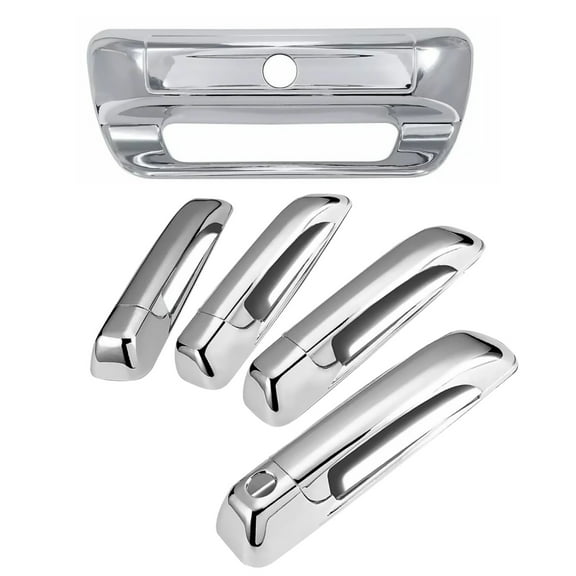 Chrome 4 Door Handle & Tailgate Covers Overlay for Dodge Ram 2500 3500 2020-2025 TAPDRA Accessory Part