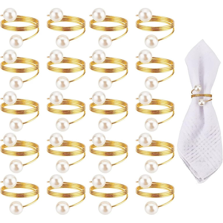 Valentine's Day Napkin Ring 6pcs Red Rose Flower Napkin Rings