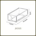 thumbnail image 3 of Glasses Storage Box Organizer Box Multifunctional Stackable Display Holder Reusable Acrylic Cosmetics, 3 of 3