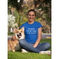 thumbnail image 2 of I'm Here To Pet All The Dogs  And Cute Dog Lovers  Women Blue T-Shirt, Female XX-Large, 2 of 4