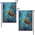 thumbnail image 4 of Personalized Sea Turtle Garden Flag 12 x 18 Inch Double Sided Small Yard Flag Outdoor Garden Banner for All Seasons, 4 of 5