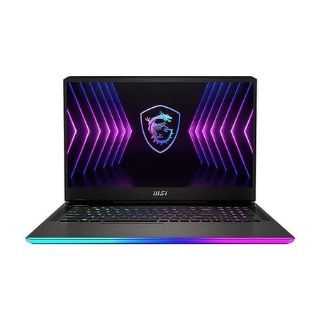 MSI Raider GE77Hx 17.3" QHD 240Hz Gaming Laptop : Intel Core i9-12900HX RTX 3080 Ti 32GB DDR5 1TB NVMe SSD, Thunderbolt 4, USB-Type C, Cooler Boost 5, Win11 Pro: Dark Grey 12UHS-082