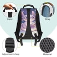 thumbnail image 4 of Yuyamidu Cute Axolotl School Backpack with Soft Padded Elementary Middle School Bookbag Lightweight Schoolbag for Kids Girls Back to School Gifts, Purple, 4 of 7