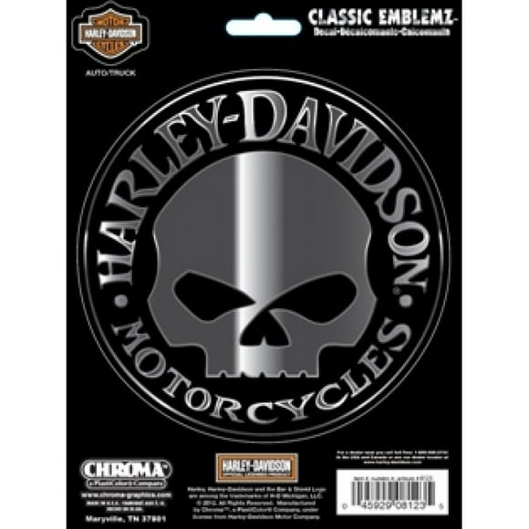 Harley Davidson Willie G. Skull Decal