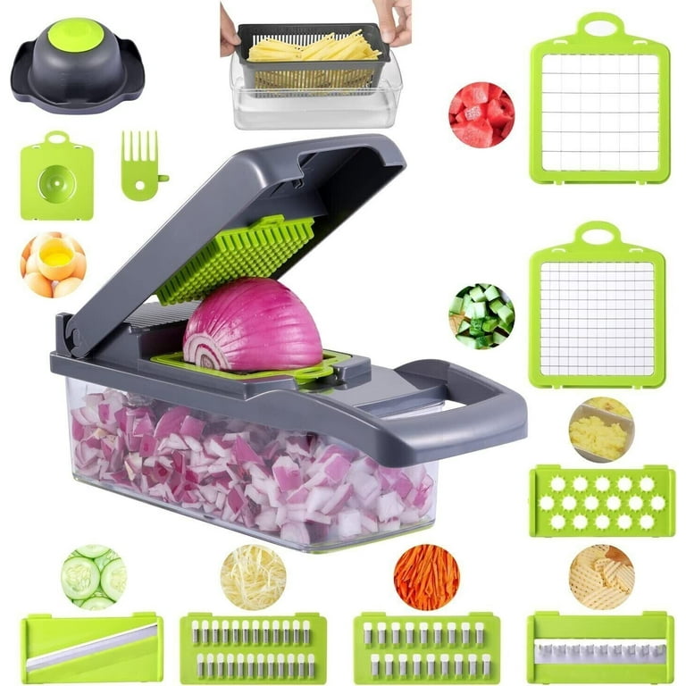 15 In 1 Food Vegetable Slicer Salad Fruit Peeler Cutter Dicer Chopper  Kitchen 