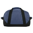 thumbnail image 6 of DALIX 14" Small Duffel Bag Gym Duffle Two Tone in Navy Blue with Shoulder Strap, 6 of 6