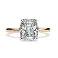 thumbnail image 2 of IGI Certified Lab Grown Diamond Engagement Ring | Center 8.5x6.5mm Radiant Cut 6 prong Solitaire Wedding Anniversary Rings For Women 14k Solid Rose Gold | F-G, VS-SI Quality (2.55 Ctw) Ring Size-5.5, 2 of 7