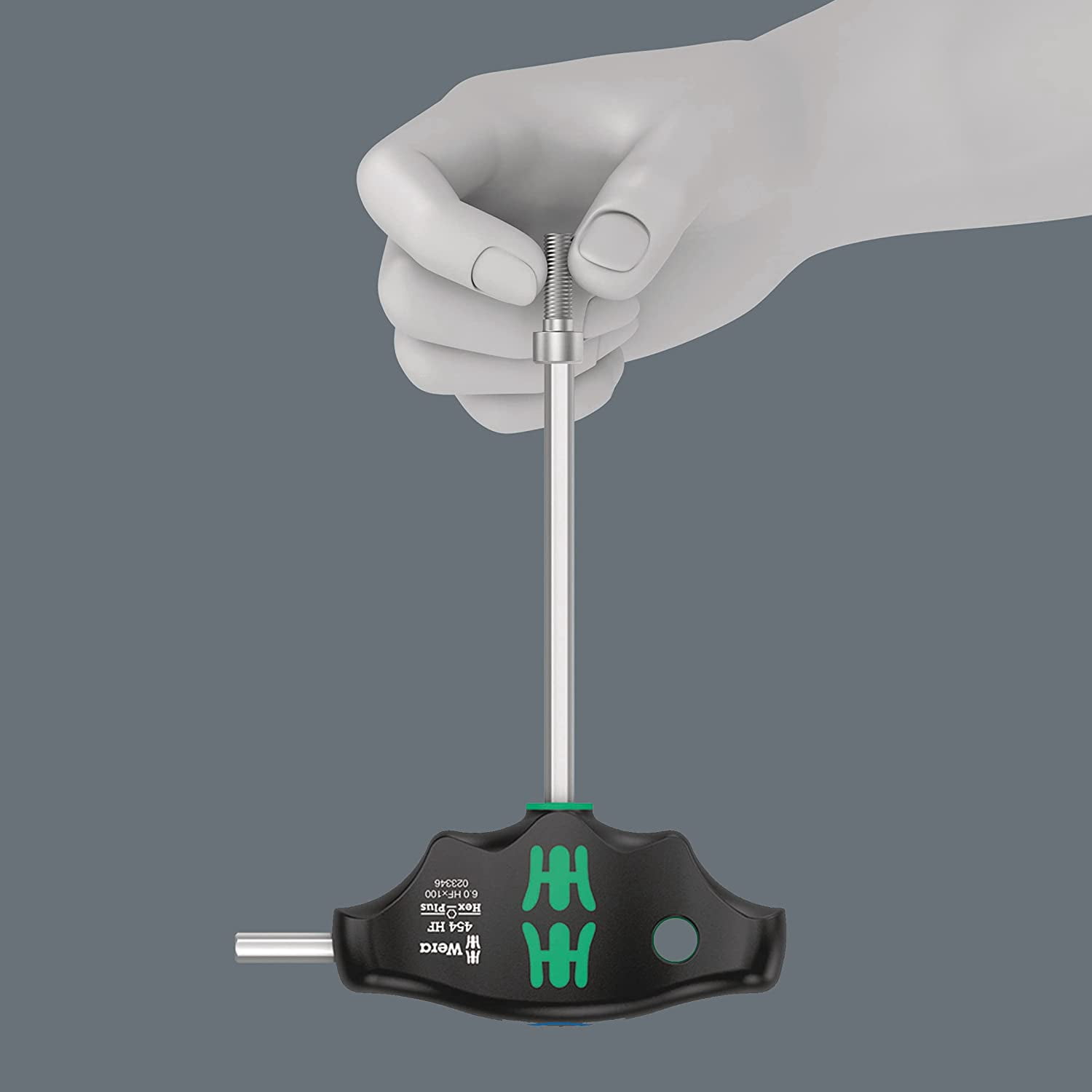Wera Tools 05023454001 - 454/10 HF Imperial T-handle Hex-Plus Screwdriver Set w/