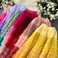thumbnail image 5 of Fsqjgq Tulle Skirts for Women Layered Ruffled Gradient Fairy Cake Skirt Pleated High Waisted Maxi Skirt Tutu Skirts Puffy Petticoat, 5 of 6
