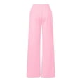 thumbnail image 7 of GLCCG Girls' Straight Leg Sweatpants Drawstring High Waisted Baggy Joggers Pnats with Pockets Cute Bow Printed Sports Pants 8-12 Years, 7 of 7