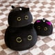 thumbnail image 2 of Almohadas de felpa suave con forma de gato negro gigante Kawaii para niñas, juguetes de peluche con colgante de Animal de dibujos animados, adornos para regalos de cumpleaños Fivean Peluches, 2 of 2