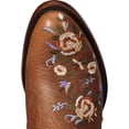 thumbnail image 6 of Shyanne Women's Millie Floral Embroidered Booties Round Toe Brown 9 1/2 M  US, 6 of 7