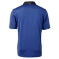 thumbnail image 3 of Men's Cutter & Buck Blue/Black Buffalo Bisons Virtue Eco Pique Micro Stripe Recycled Polo, 3 of 3