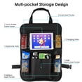 thumbnail image 2 of 2 Pack Car Seat Organizer with Touch Screen Tablet Holder, Waterproof Kick Mats Backseat Protector for Kids,Travel, 2 of 7