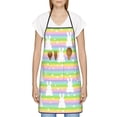 thumbnail image 3 of Rocae Rainbow Rabbit for Kitchen Aprons for Women Adjustable Cooking Kitchen Chef Apron for Men with Pockets, 3 of 7