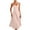 03-Watermelon Red, variant on Ecqkame Women's Wedding Guest Dress Solid Color Sexy Slip&nbsp;Party Dress Tummy Control Pleated Suspender Large Hem Dress 03-White M