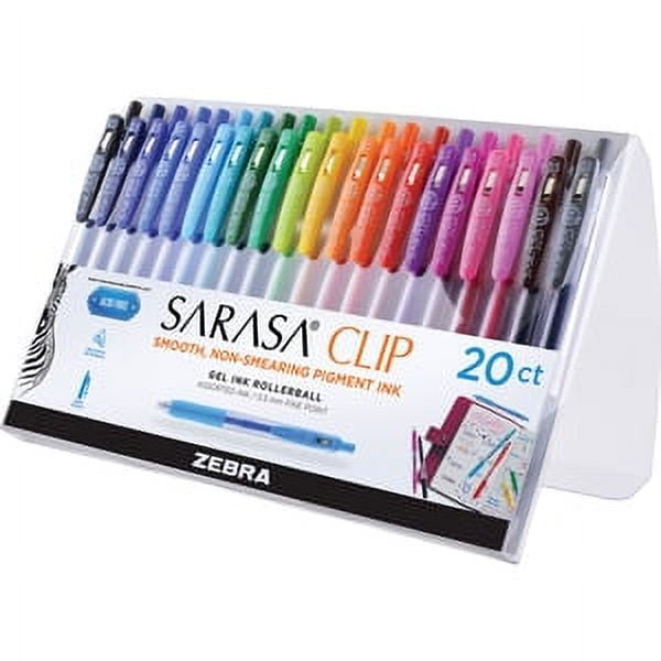 Zebra Sarasa Clip 0.4mm Gel Pen - Rich Colors, Smooth Writing - Pre-Order Now! Refill-Black