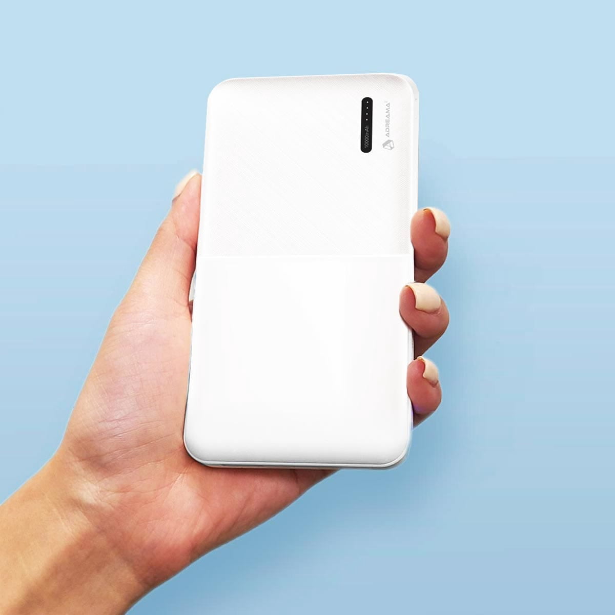Adreama 10000mAh Fast Charge Power Bank 18W, White