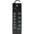 thumbnail image 2 of GE 10-Outlet, 2-USB Port Surge Protector with 6ft. Cord, Black – 13476, 2 of 6