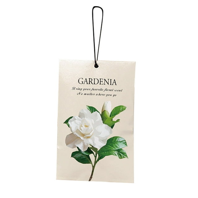 Sachet Suspendu Anti-Acariens et Éliminant les Odeurs pour Garde-Robe/placard Intérieur avec Gardénia, Sacs d'Air Parfumés pour Tiroirs Placards Voitures Longue Durée Parfum d'Intérieur 1 Pce