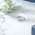 thumbnail image 5 of Gem Stone King 925 Sterling Silver and 10K Rose Gold White Moissanite Solitaire Engagement Ring for Women (0.50 Cttw, Gemstone, Round 5MM, Available in Size 5, 6, 7, 8, 9), 5 of 5