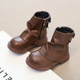 thumbnail image 3 of Boots for Girls Kids Snow Boots Warm Waterproof Non Slip Outdoor Winter Shoes Comfortable, Brown, 3 of 6