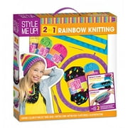 Style Me Up! 2 in 1 Rainbow Knitting Kit - Create your Very Own Beanie Hat or Infinity Scarf