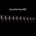 thumbnail image 2 of Nail Tips SITELENABY Duck Feet Flare Clear para uñas acrílicas, 2 of 7