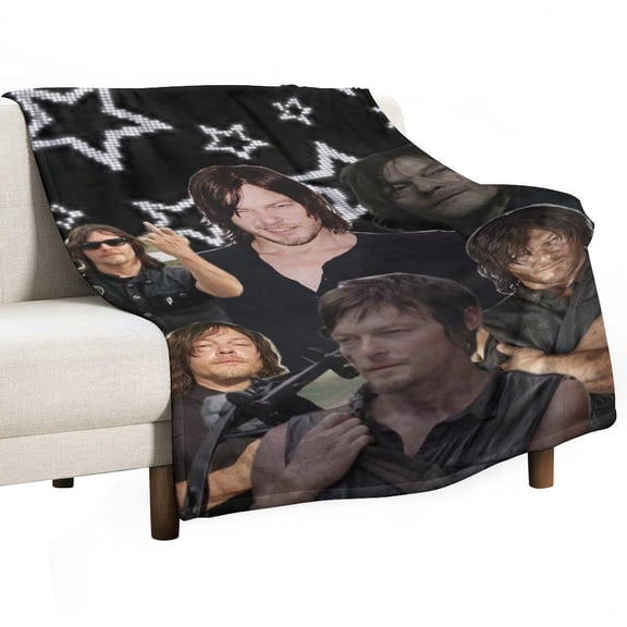 Walking Dead Throw Blanket Cozy Warm Flannel Blanket for Living Room Bedroom Bed Sofa Camping Travel, All Seasons Fleece Blankets Gifts for Kids Girls Boys Adults 30"x40"