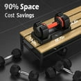 thumbnail image 6 of UPGO Adjustable Dumbbells Set 25LB A Pair Dumbbells Weights, 5 in 1 Free Weights 5/10/15/20/25lb/50lb Dumbbell with Anti-Slip Handle, Suitable for Home Gym Exercise Equipment, 6 of 7